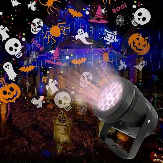 Christmas Halloween Projector LED Night Light 5V USB Powered Xmas Holiday Party Valentine's Day Rotating Christmas Projection