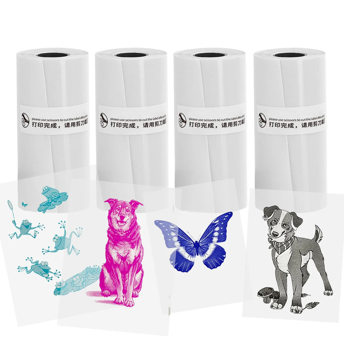Mini Sticker Printer,Inkless Thermal Printer, Pocket Bluetooth Printer for Halloween Christmas Gift for Photo,Memo Impressora