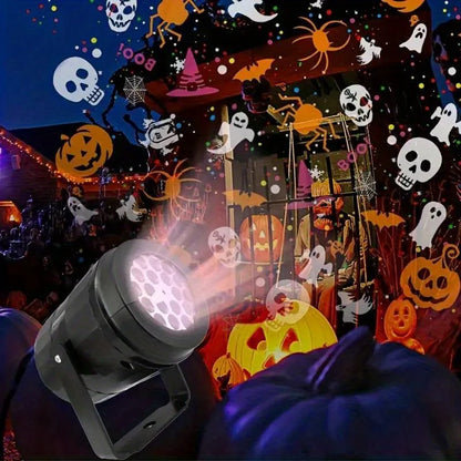 Christmas Halloween Projector LED Night Light 5V USB Powered Xmas Holiday Party Valentine's Day Rotating Christmas Projection