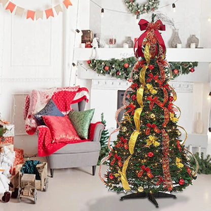 Christmas Pull Up Trees Collapsible Xmas Tree for Decorating Holiday Indoor
