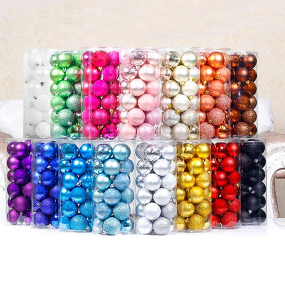 24/36Pcs/Box Christmas Ball Decoration Xmas Tree Pendent Ornaments for Home Decor Navidad New Year 2026 Party Supplies Accessory