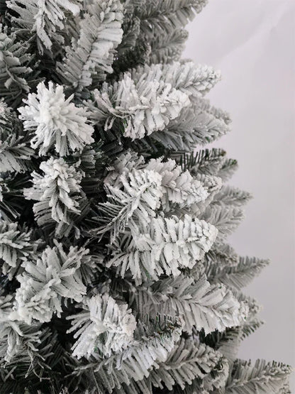 Artificial Christmas Tree 120CM-210CM Large PVC Encryption Tip Flocked Christmas Tree Family Christmas Atmosphere Decoration