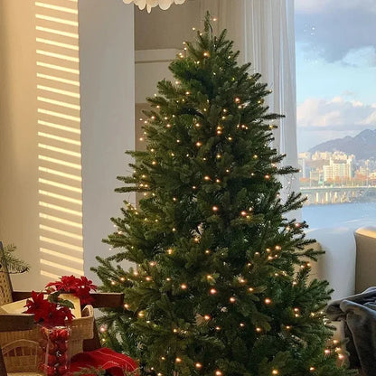 Artificial Christmas Tree PE Material with LED Lights Large Christmas Tree 1.2m To 2.4m Family New Year Atmosphere Decoration