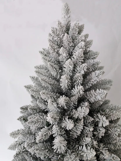 Artificial Christmas Tree 120CM-210CM Large PVC Encryption Tip Flocked Christmas Tree Family Christmas Atmosphere Decoration