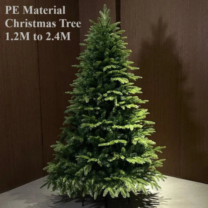 Artificial Christmas Tree PE Material with LED Lights Large Christmas Tree 1.2m To 2.4m Family New Year Atmosphere Decoration