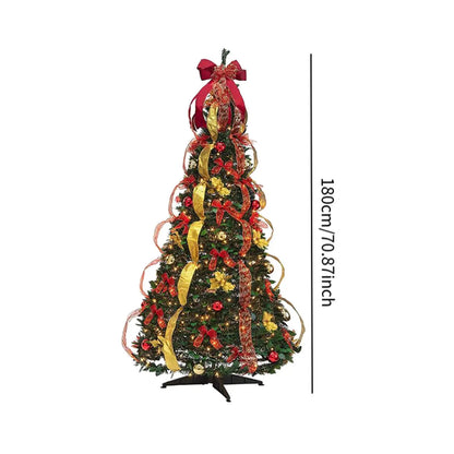 Christmas Pull Up Trees Collapsible Xmas Tree for Decorating Holiday Indoor
