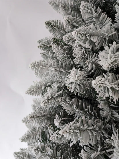 Artificial Christmas Tree 120CM-210CM Large PVC Encryption Tip Flocked Christmas Tree Family Christmas Atmosphere Decoration