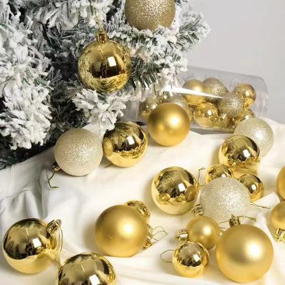 24/36Pcs/Box Christmas Ball Decoration Xmas Tree Pendent Ornaments for Home Decor Navidad New Year 2026 Party Supplies Accessory