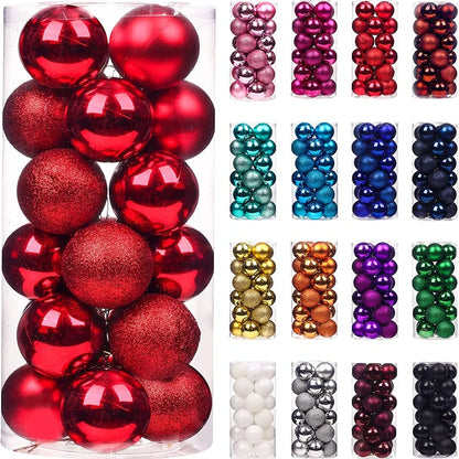 24/36Pcs/Box Christmas Ball Decoration Xmas Tree Pendent Ornaments for Home Decor Navidad New Year 2026 Party Supplies Accessory