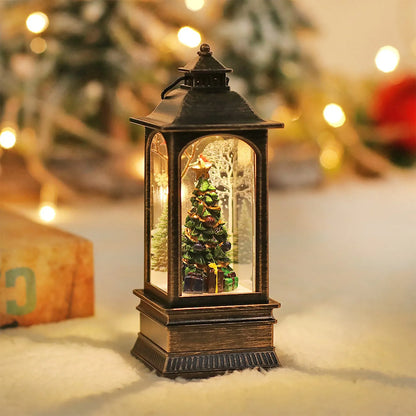 Christmas Little Night Lamp Festive Warm White LED Light Lantern Decoration Indoor Outdoor Home Garden Table Ornament Gift new