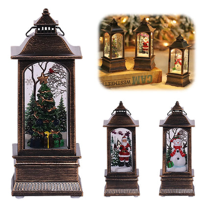 Christmas Little Night Lamp Festive Warm White LED Light Lantern Decoration Indoor Outdoor Home Garden Table Ornament Gift new