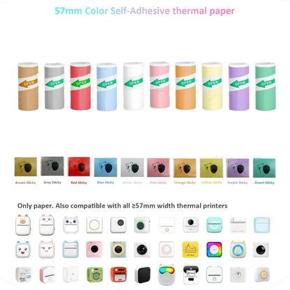 Mini Sticker Printer,Inkless Thermal Printer, Pocket Bluetooth Printer for Halloween Christmas Gift for Photo,Memo Impressora