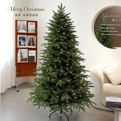 Artificial Christmas Tree PE Material with LED Lights Large Christmas Tree 1.2m To 1.8m Family New Year Atmosphere Decoration