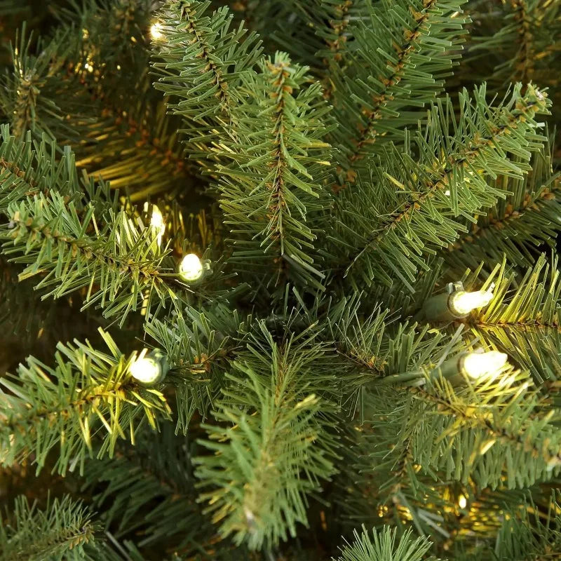 Artificial PVC Christmas Tree With Led Lights Green Pointed Thin Long Pen Pole Indoor And Outdoor Supplies New 150CM to 210CM
