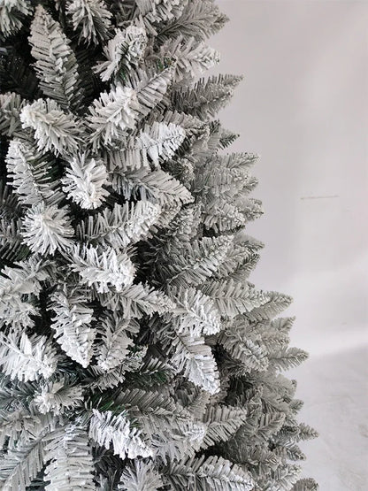 Artificial Christmas Tree 120CM-210CM Large PVC Encryption Tip Flocked Christmas Tree Family Christmas Atmosphere Decoration