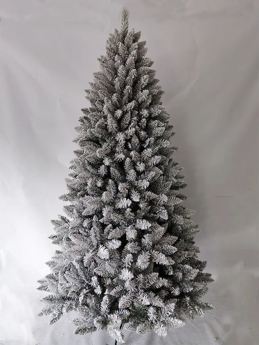 Artificial Christmas Tree 120CM-210CM Large PVC Encryption Tip Flocked Christmas Tree Family Christmas Atmosphere Decoration