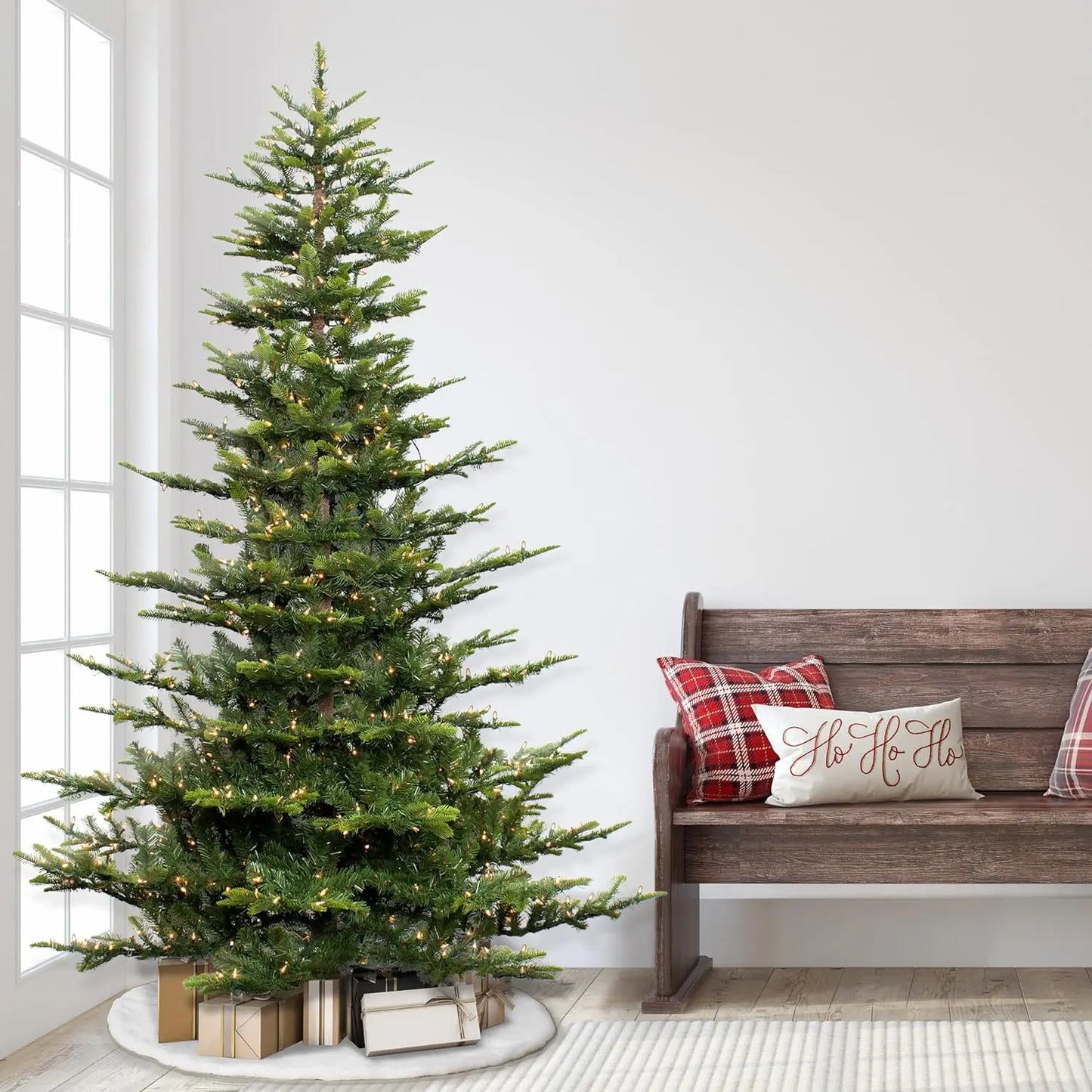 Artificial Christmas Tree 150CM-210CM Large Encrypted Christmas Tree with Lights Family Party Christmas Atmosphere Decoration