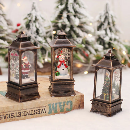 Christmas Little Night Lamp Festive Warm White LED Light Lantern Decoration Indoor Outdoor Home Garden Table Ornament Gift new