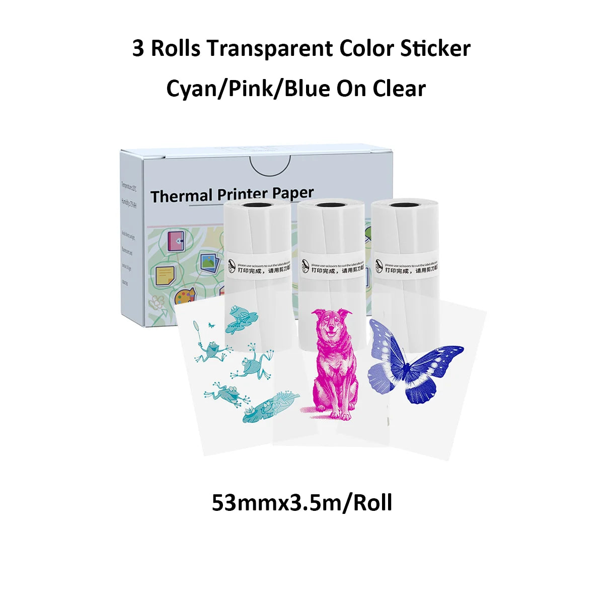 Mini Sticker Printer,Inkless Thermal Printer, Pocket Bluetooth Printer for Halloween Christmas Gift for Photo,Memo Impressora