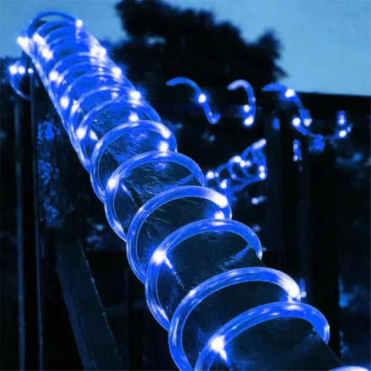 Outdoor Solar Tube Rope Led Light Garden Christmas Decoration Fairy String Light 22M Outdoor Wedding Party Led Lamp
