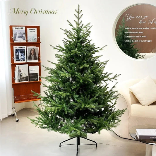 Artificial Christmas Tree PE+PVC Material with Built-in LED Lights Christmas Tree 1.2M-2.1M Christmas Decoration Home Decoration