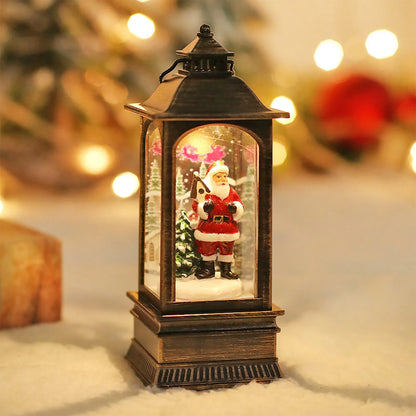Christmas Little Night Lamp Festive Warm White LED Light Lantern Decoration Indoor Outdoor Home Garden Table Ornament Gift new